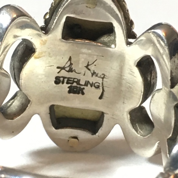 AUTHENTIC ANN KLEIN 18KT AND STERLING RING - Picture 3 of 3